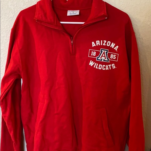 CHAMPION ARIZONA WILDCATS QUARTER ZIP SWEATSHIRT - Picture 1 of 4